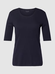 T-shirt met geribde ronde hals van Christian Berg Woman Blauw - 2