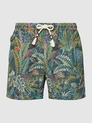 Badehose mit Allover-Muster Modell 'LIGHTING' von MC2 Saint Barth Grün - 19