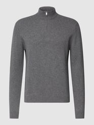 Strickpullover mit Reißverschluss Modell 'cashp' von Mango Grau - 20