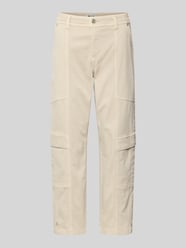 Straight fit Cargobroek van Katoenmix Model 'Ruby 2.0' van MAC Beige - 29