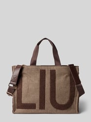 Torba typu tote z detalami z logo od Liu Jo White - 4
