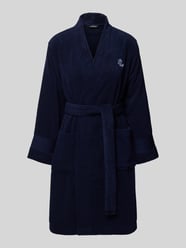 Szlafrok o kroju comfort fit z czystej bawełny model 'Core Greenwich' od Lauren Ralph Lauren - 14