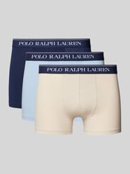 Trunks mit Label-Bund im 3er-Pack von Polo Ralph Lauren Underwear Grau - 18