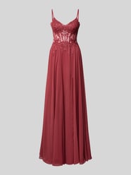 Avondjurk met bloemrijke stitching van LUXUAR FASHION - 5