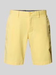 Slim fit korte chino van een mix van katoen en elastaan van Tommy Hilfiger - 9