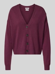 Cardigan mit überschnittenen Schultern von Christian Berg Woman Bordeaux - 7