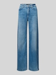 Wide Fit High Waist Jeans im Used-Look von Marc Cain - 35