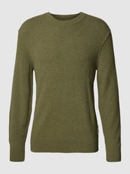 Strickpullover in Bouclé-Optik Modell 'summer' von Marc O'Polo Grün - 39