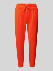 Broek met elastische band en tunnelkoord van ICHI Rood - 32