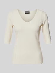 Regular Fit Bluse mit Strukturmuster von Emporio Armani - 1