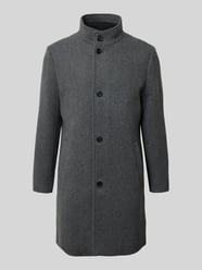 Regular fit lange wollen jas met gewatteerde inzet, model 'RAINAR' van SELECTED HOMME - 12