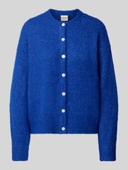 Kardigan rozpinany o kroju relaxed fit z dodatkiem wełny model 'Belablue' od ICHI - 3