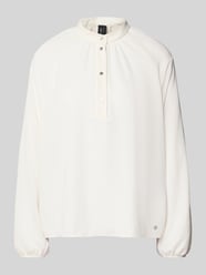 Bluzka o kroju regular fit ze stójką od Marc Cain - 19