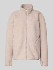 relaxed fit teddyjack met opstaande kraag model 'SAIDA' van PIECES - 26