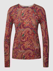 Longsleeve mit floralem Muster Modell 'SHAVONNE' von Lauren Ralph Lauren Rot - 34