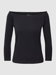 Longsleeve mit Carmen-Ausschnitt von Esprit Grau / Schwarz - 21