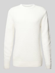 Strickpullover mit Strukturmuster Modell 'Karl' von Casual Friday Beige - 17