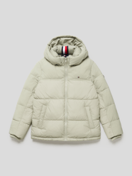 Steppjacke mit Label-Stitching Modell 'MIXED FABRIC JACKET' von Tommy Hilfiger Teens Grün - 14