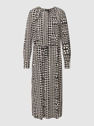 Blusenkleid mit Allover-Muster von Marc Cain Schwarz - 20