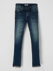 Skinny Fit Jeans mit Stretch-Anteil Modell 'Tokyo' von Raizzed Blau / Türkis - 36