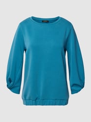 Sweatshirt met elastische boorden van More & More Turquoise - 16