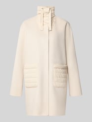 Mantel aus Lanawolle-Mix mit Eingrifftaschen von White Label - 48