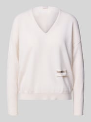 Strickpullover aus Kaschmir mit V-Ausschnitt von Hemisphere - 4