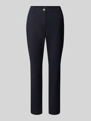 Spodnie o kroju slim fit z mieszanka bawełny ekologicznej od Marc Cain - 30