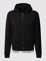 Sweatjacke mit Label-Print von Guess Schwarz - 2