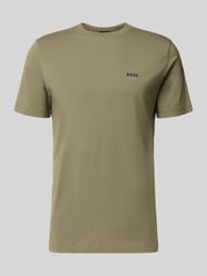 T-shirt o kroju regular fit z mieszanki bawełny od BOSS Green - 8