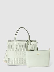 Torba tote z wyjmowaną saszetką wewnętrzną od Guess Zielony - 2