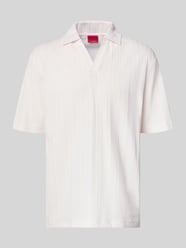 Relaxed Fit Poloshirt mit Strukturmuster Modell 'DALIBO' von HUGO - 32