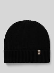 Beanie mit Label-Detail Modell 'Pure Merino' von Roeckl Schwarz - 22