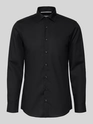 Koszula o kroju slim fit biznes z listwą guzikową od ETERNA - 13