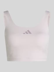 Sport-BH mit Logo Print und Rücken-Detail von adidas Sportswear Pink - 22