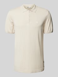 Poloshirt aus reiner Viskose mit Logo-Stitching von G-Star Raw Beige - 38