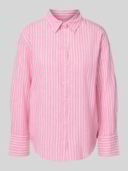 Relaxed Fit Bluse aus Leinen-Baumwoll-Mix von Gina Tricot Pink - 24