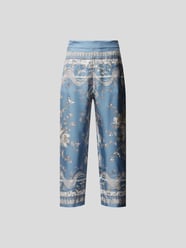 Wide Leg Seidenhose von Emilio Pucci Blau - 8