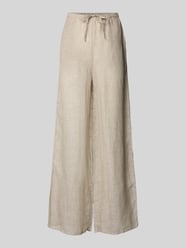 Wide Leg Leinenhose mit Eingrifftaschen von Christian Berg Woman Beige - 29