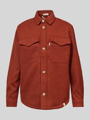 Regular fit overhemdjack met borstzakken van Colours & Sons Rood - 33