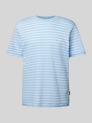 T-Shirt mit Streifenmuster von Tom Tailor Blau - 17