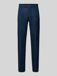 riverso RIVMarco Linnen broek voor heren, lang, regular fit, zomerbroek, vrijetijdsbroek, effen, wit, beige, olijf, blauw, zwart, S, M, L, XL, XXL, 3XL, 4XL, 5XL, Donkerblauw, 3XL