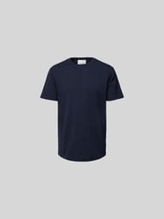 T-Shirt mit geripptem Rundhalsausschnitt von Closed Blau - 35