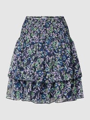 Minirock mit Allover-Muster Modell 'Tika' von Saint Tropez Blau - 12
