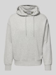 Oversized Hoodie mit gerippten Abschlüssen von Review Grau - 21