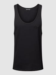 Tanktop met labelstitching van Emporio Armani Zwart - 1
