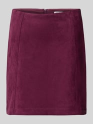 Minirock in Leder-Optik mit rückseitigem Reißverschluss von Christian Berg Woman - 3