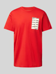 T-Shirt mit Label-Print von Calvin Klein Jeans Rot - 21