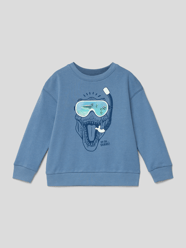 Sweatshirt mit Motiv-Print Modell 'buceo' von Mango Blau - 44