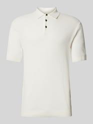 Regular Fit Poloshirt mit Strukturmuster Modell 'COOPER' von Jack & Jones Premium Weiß - 42